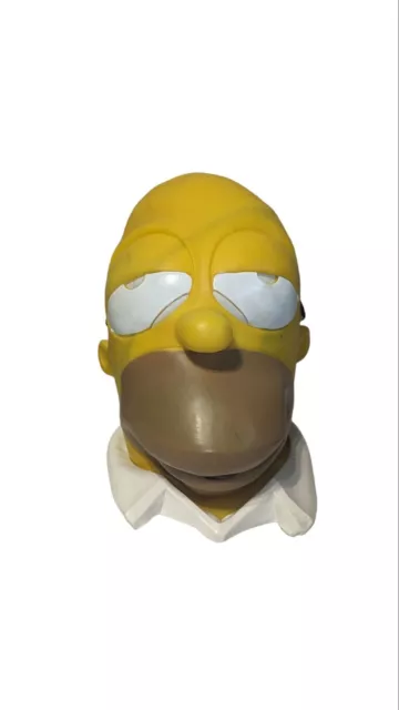 VINTAGE 1999 90S Homer Simpson Deluxe Rubber Mask 1990s The Simpsons ...