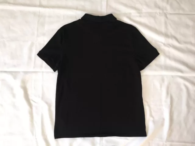 CALVIN KLEIN MEN'S Shirt Black M Polo 36543 Cotton Embroidered Logo ...