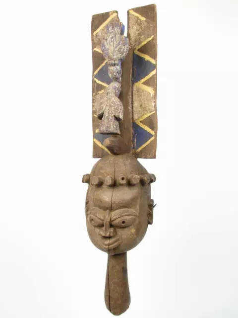 GothamGallery Fine African Tribal Art - Nigeria Yoruba Egungun Tri al Mask - B