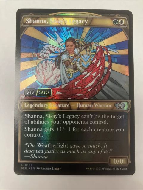 Shanna, Sisay's Legacy - Foil - MTG Serial Numbered 212/500 March of the Machine