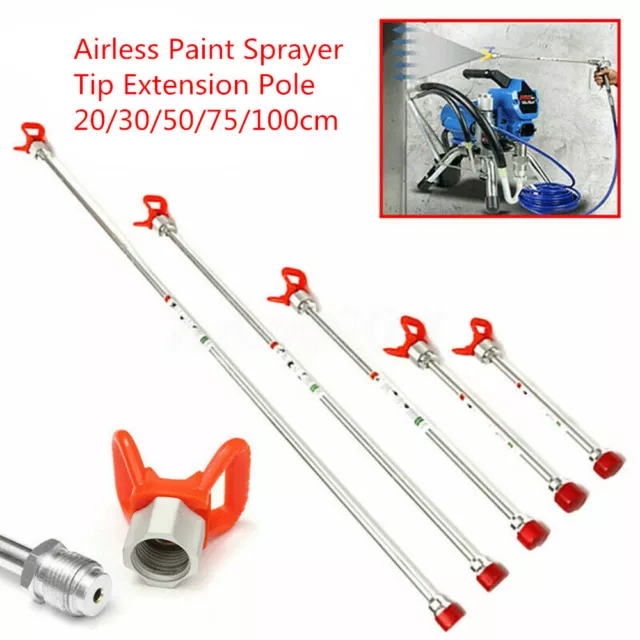 Universal Extension Pole Rod  20/30/50cm For Airless Paint Sprayer Spray Gun #B