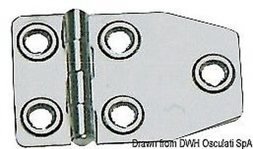Charnière Inox MM 73x46 Marque Osculati 38.829.03