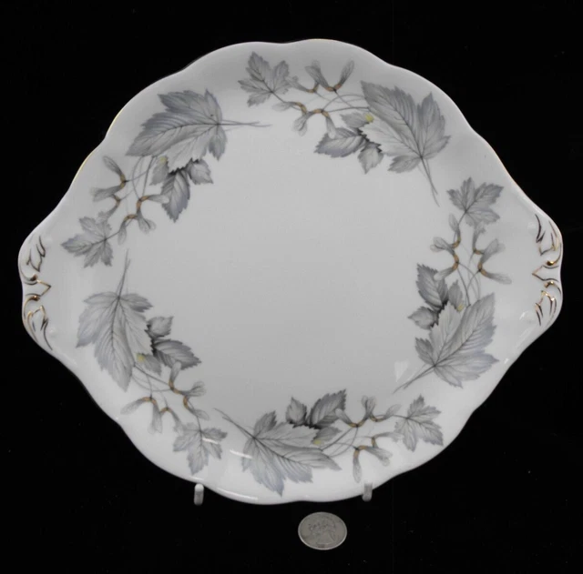 Royal Albert Silver Maple Cookie Or Cake Serving Plate