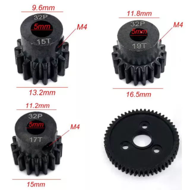 Steel Metal Spur Gear for Traxxas Slash 4x4 Stampede VXL Rustler E-Revo 54T 32P