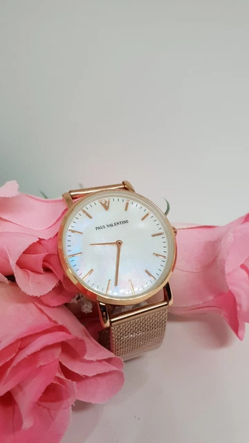 Paul valentine rose gold seashell mesh on sale