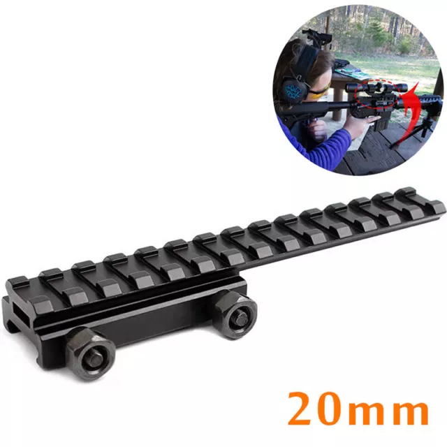 14 slot adattatore guida cannocchiale esteso 20 mm coda di rondine a tessitore convertito