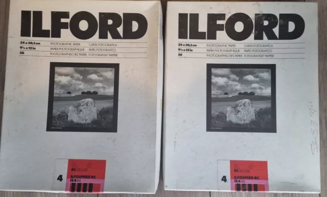 Ilford Ilfospeed Rc Is4.1m 24 X 30.5cm 9 1/2 X 12 In Paquete de 50