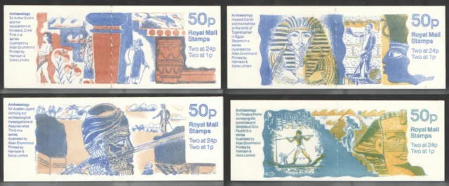 FB59 to FB62 Archaeology Series 50p folded booklets. Each sold separately.