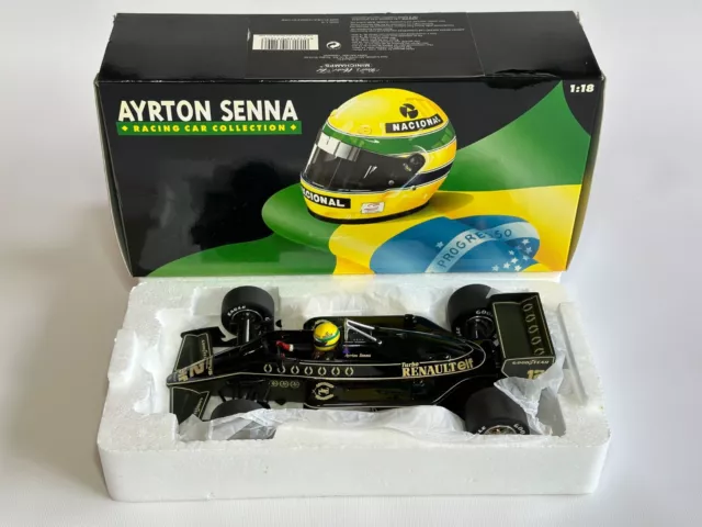 MINICHAMPS 1/18 Lotus Renault 97T Ayrton Senna 1st GP Victory GP Portugal 1985