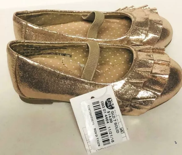 Toddler Girls' Mabelle Metallic Ballet Flats - Cat & Jack / SIZE 7