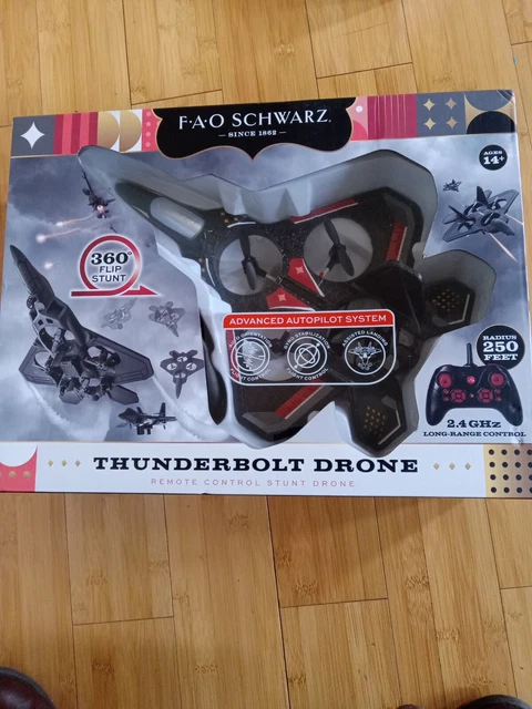 FAO SCHWARZ THUNDERBOLT Jet X2 Drone New Damaged Box 33.86