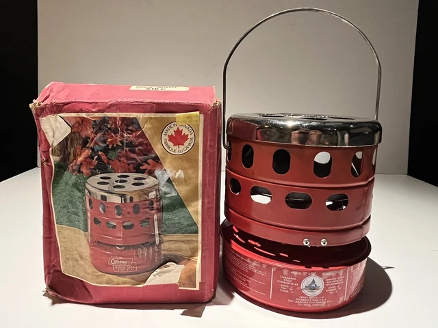 VINTAGE 1981 COLEMAN Quick-Lite Heater Model 518C & Instruction & Box ...