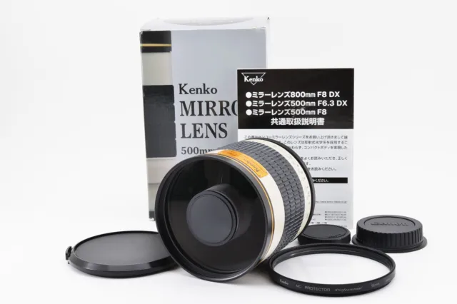 Near Mint in Box Kenko Mirror Lens 500mm f/6.3 DX for Canon EF from Japan