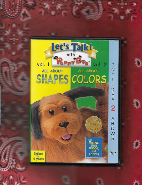 LOT OF 2 Let's Talk W/ Puppy Dog ABC's Shapes & Colors Set