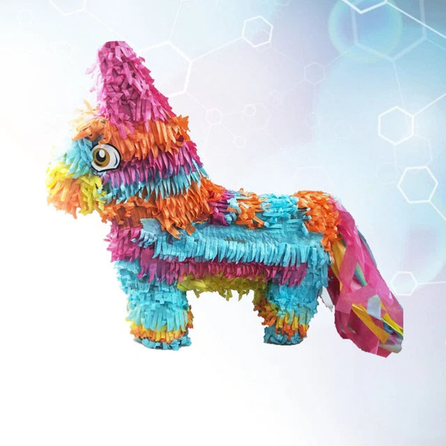 Piñata arco iris forma burro juguete juego accesorios Sugar Beat creativo