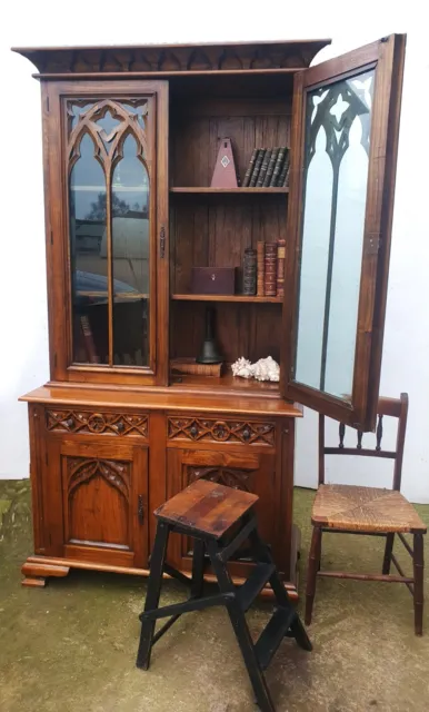 Large Gothic Style Bookcase