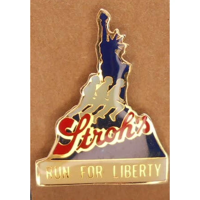 Stroh's Run for Liberty Lapel Pin 1982 Vintage Statue of Liberty Restoration