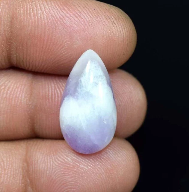 Améthyste Naturelle Dentelle Agate Poire Cabochon Pierre Précieuse Lâche...