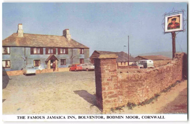 Jamaica Inn Bolventor Bodmin Moor Cornwall Cars - Vintage Postcard R28