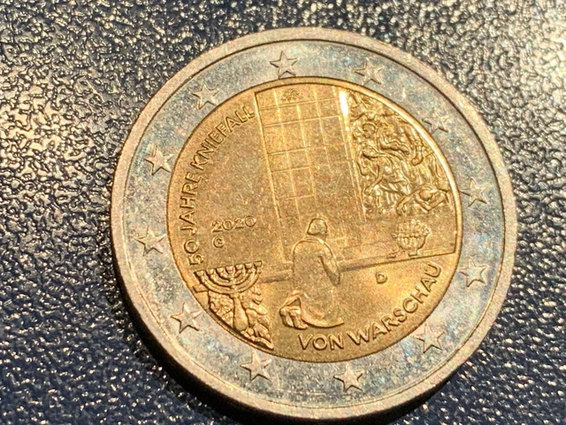 2 EURO MÜNZE 50 Jahre Kniefall von Warschau 2020 G EUR 2,99 - PicClick DE