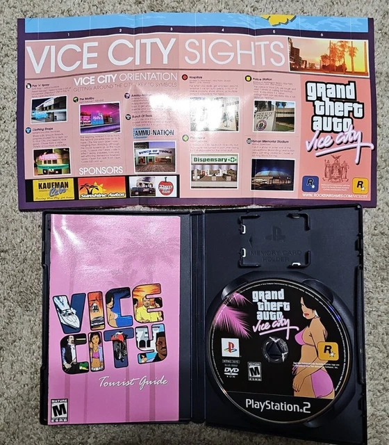 GRAND THEFT AUTO Vice City PS2 Game GTA Sony PlayStation 2 CIB Complete