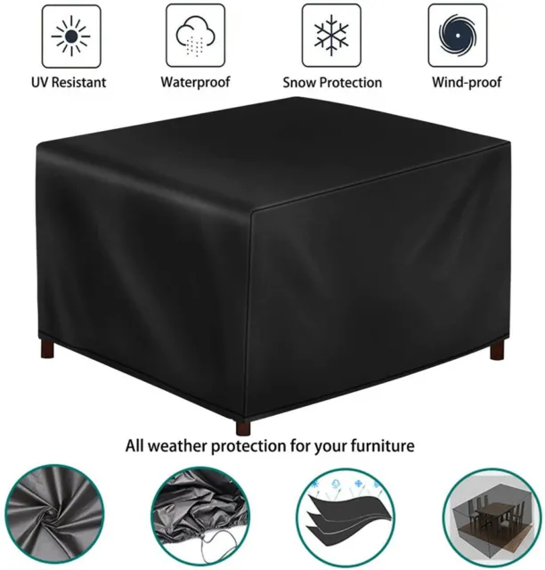 Oxford Heavy Duty Waterproof Rattan Cube Cover Outdoor Garden Furniture Rain