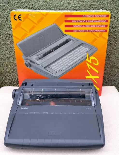 "Máquina de escribir eléctrica portátil BROTHER GX-15 ""NUEVA"