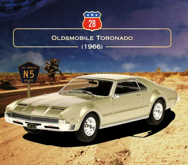 Altaya 1/43 - Oldsmobile Toronado - Crème - Modèle Réduit Diecast - AL3920C