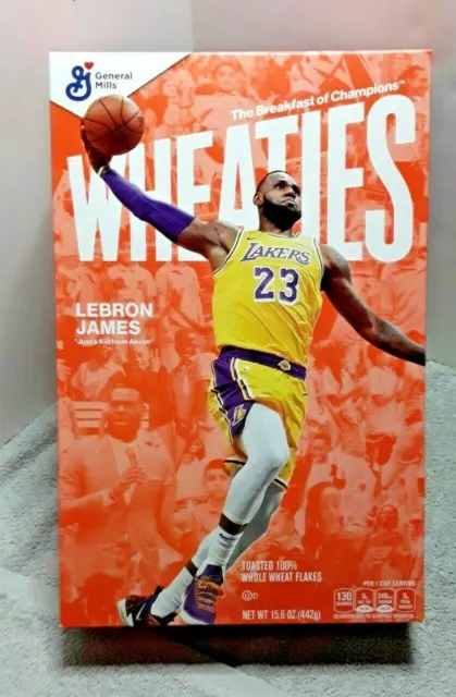 Lebron James Wheaties cereal Box  NO CEREAL 2020 Los Angeles Lakers