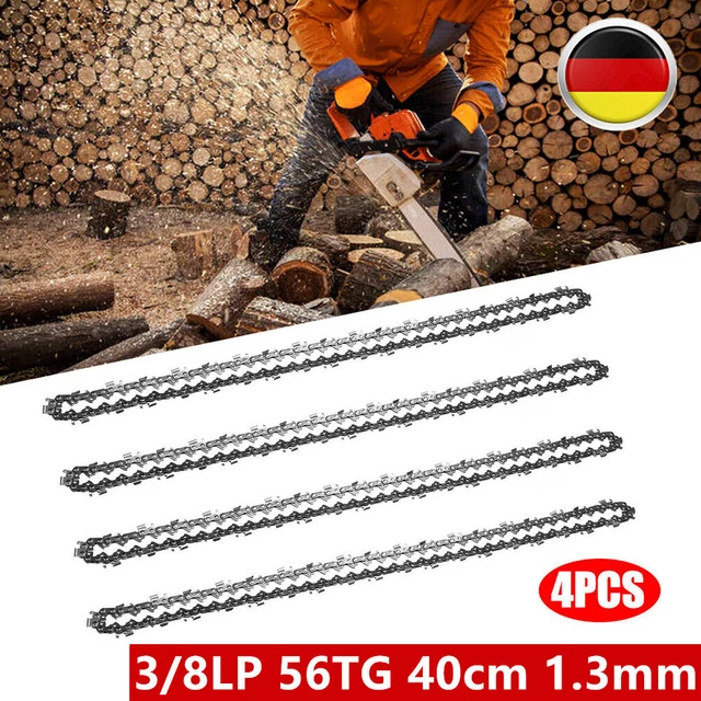 Lot De 4 Chaînes De Tronçonneuse Demi-ciseau 40 Cm – Compatible Einhell GE-LC 36/35, GC-PC 1235