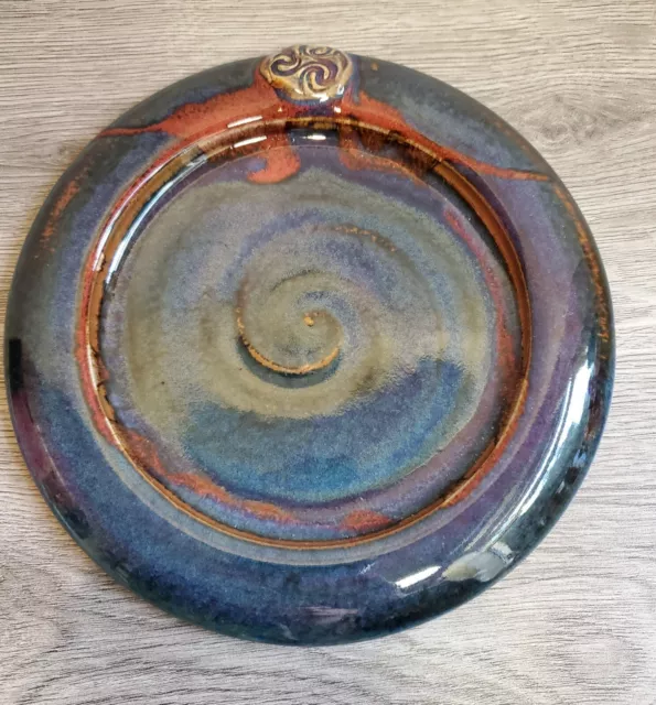 Colm De Ris Irish Studio Pottery Charger Platter Plate Stunning Glaze