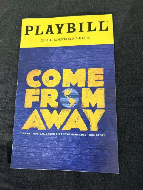 Come From Away Playbill August 2022