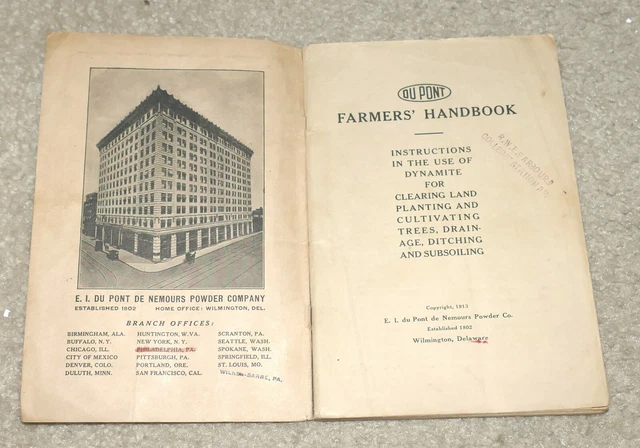 Farmers' Handbook How to use Du Pont Red Cross Dynamite