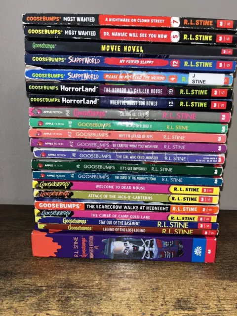 GOOSEBUMPS Series By R.L. Stine  lot of 21 chapter books