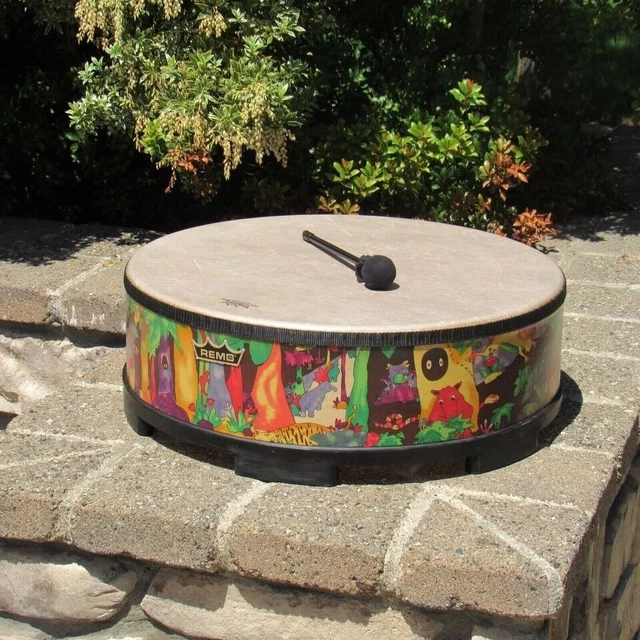 Remo KD-5822-01 Kids Percussion Gathering Drum - Fabric Rain Forest 22"