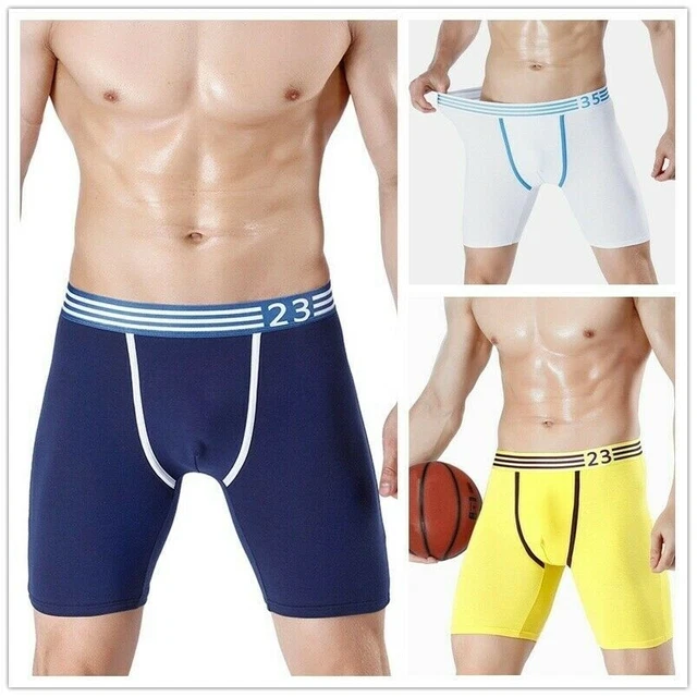 Boxer Long Sport Pour Homme - Taille 3XL - Blanc, 90% élasthanne - Neuf Avec étiquettes