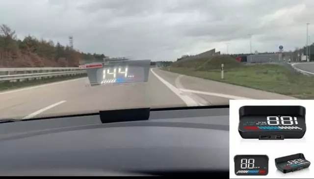 Head Up Display, Digitale Anzeige OBD 2 & GPS HUD Geschwindigkeitsmesser