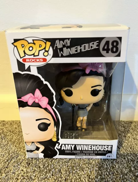 Funko Pop! Rocks: Music - Amy Winehouse #48 Vinyl Figure (Bundled with Pop  Box Protector Case)