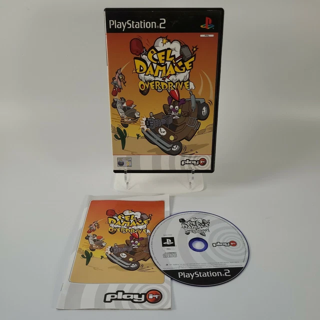Cel Damage Overdrive Playstation PS2 Manuale Videogioco Combattimento Veicolo PAL