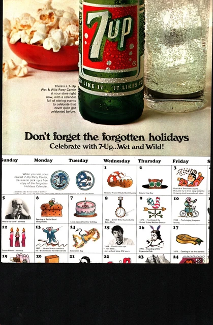 セブンアップ・vintage ７-up 1947年広告 コレクタブル セブンアップ・vintage 7-up 1947年広告 コレクタブル セブン