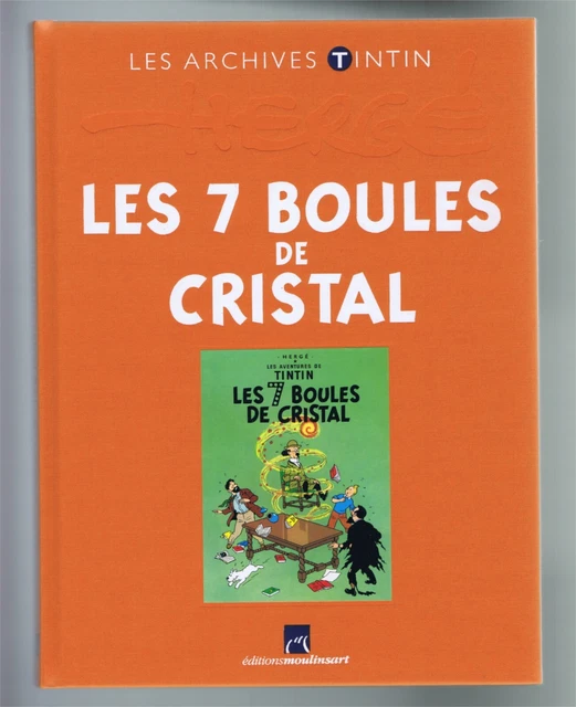 Tintin - Hergé - Tintin - Les 7 Boules De Cristal - 4ème Plat B20 Bis 1957 Bon Etat Belles Couleurs 1939224231