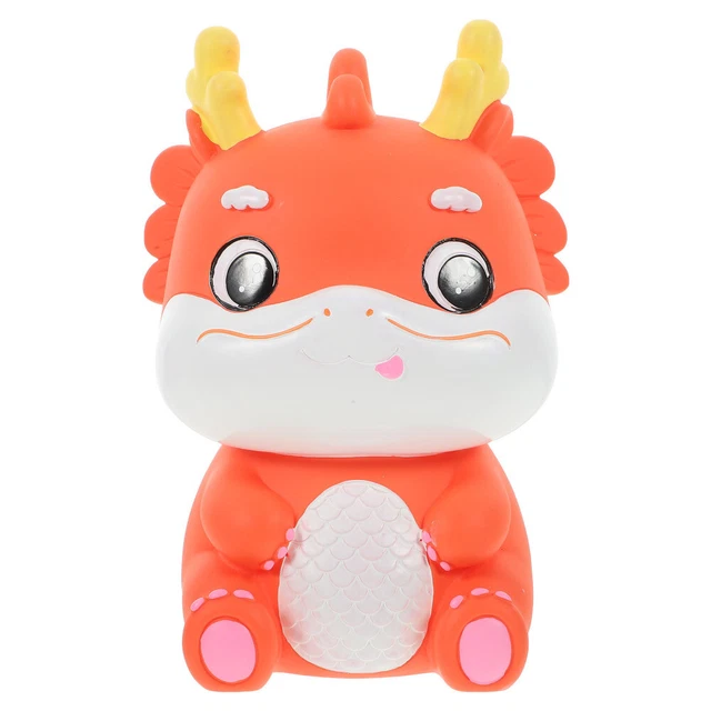 Cute Piggy Bank Dragon Coin Mascot Saving Jar Child Desktop Household