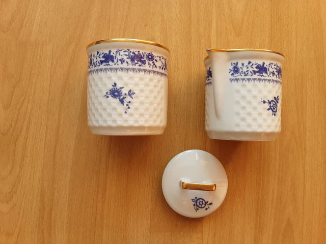 Zuckerdose und Milchkännchen Graf von Henneberg Ilmenau Daphne DDR 60er Decho