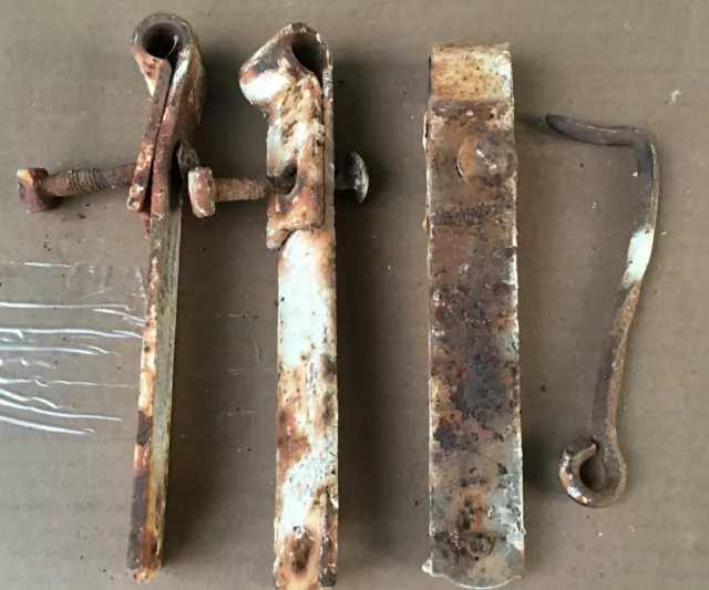 Barn Door Strap Hinges 8.25'' x 1.25'' & 6'' Hook pin vintage antique hardware