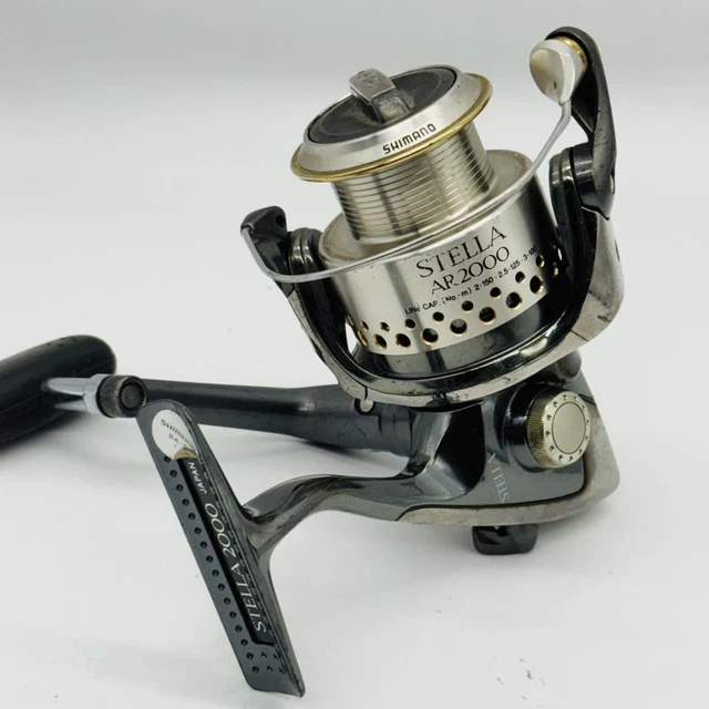 SHIMANO 01 STELLA AR 3000 Spinning Reel Genuine Handle Used