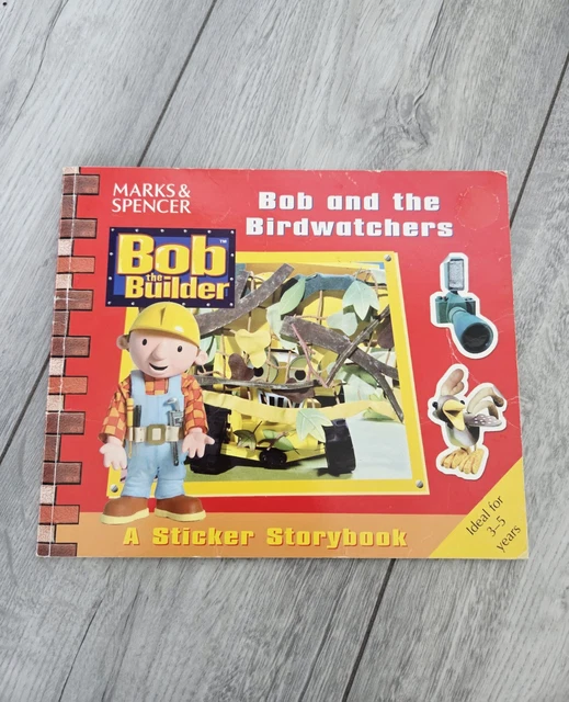 VINTAGE BOB THE Builder Bob And The Birdwatchers Sticker Storybook M S vintage-bob-the-builder-bob-and-the-birdwatchers-sticker-storybook-m-s