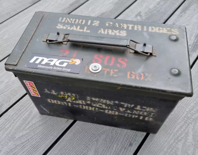 Ammo Box / Ex Army Ammo Container, Metal