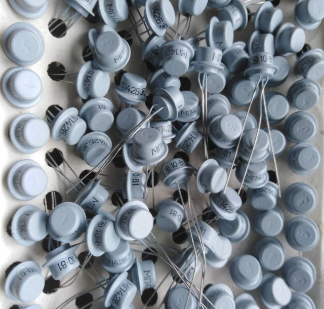 100 Transistor Al Germanio PNP MP40A, Vintage Per Pedali Fuzz Fuzz Face, OC71 OC75, Soviet - Foto 2
