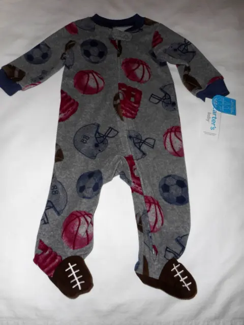 Carters Baby Boy Sports Fleece Sleeper - Infant Size 6 Months