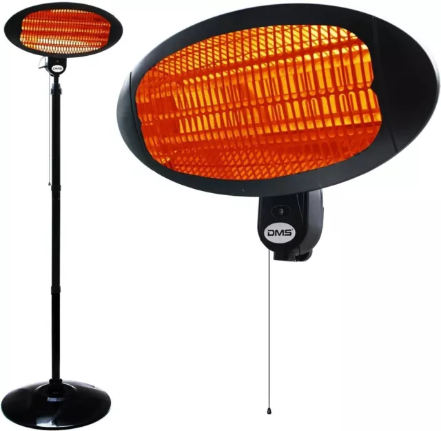 DMS® 2in1 Stand Infrarotstrahler | 2000 Watt | Heizstrahler | Standheizer